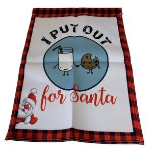 Milk Cookies Christmas Garden Flag Holiday Party Banner Santa Claus Winter Decor